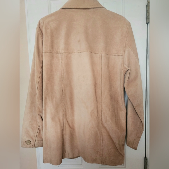 Tan suede jacket like new size M - Picture 4 of 11